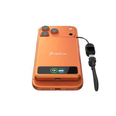 Powerbank BMX SolidSafe 5K, 5000mAh, MagSafe 15W, portokalli