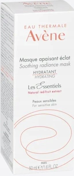Maskë fytyre Avène Soothing Radiance, hidratuese, për lëkurë të ndjeshme, 50ml