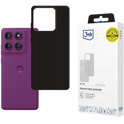 Mbulesë telefoni 3MK Matt Case për Motorola Edge 60 Pro, slim, matt, e zezë