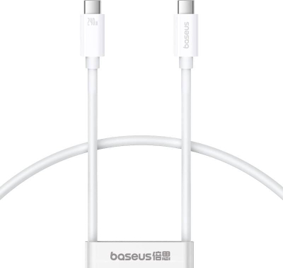 Kabllo USB C Baseus Superior 2 CB000066, USB4 240W, 1.8m, e bardhë