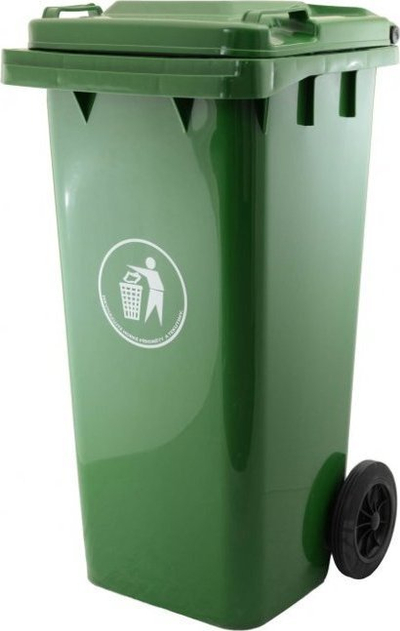 Kosh plehrash G21 GA-240, 240L, me rrota, jeshil i errët