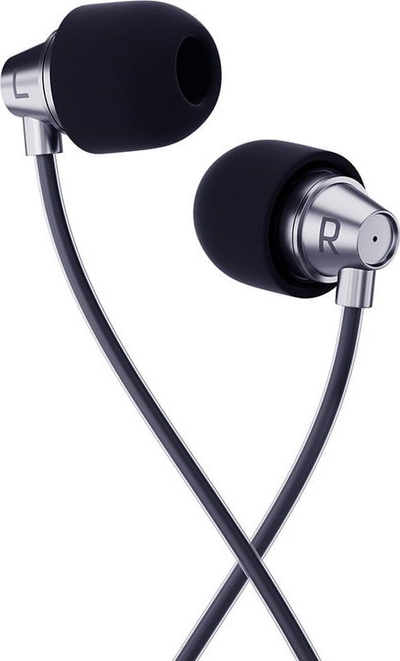 Kufje in-ear 3mk me kabllo, Jack 3.5 mm, me mikrofon, me telekomandë, të zeza