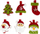 Kapëse dekorative Titanum Christmas, dru, set me 6 copë, të kuqe