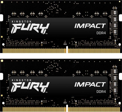 Memorie RAM për laptop Kingston FURY Impact, 32GB DDR4, 2666MHz, e zezë