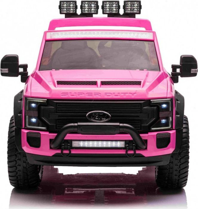 Makine elektrike per kalamaj RMZ Ford Super Duty, 12V, me telekomande per prindin, roze