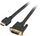 Kabllo HDMI në DVI-D HighSpeed, 3m, Full HD 1080p, e zezë