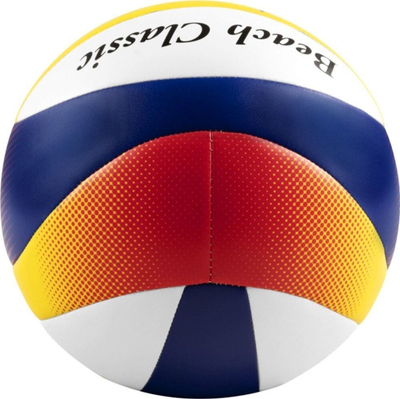 Топка за плажен одбојка Mikasa Beach Classic BV552C WYBR, синтетичка кожа, рекреативна, повеќебојна