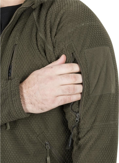 Bluzë polare Helikon Alpha Tactical, për burra, me zinxhir gjithëpërgjatë, blu e errët
