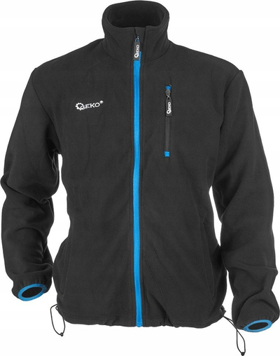 Jakne polar GEKO, 100% poliester 280g, madhësia XXXL, e zezë