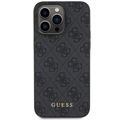 Kapal iPhone Guess GUHCP15XG4GFGR, kapak i fortë për iPhone 15 Pro Max, gri