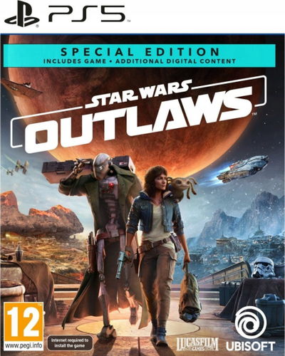 Loja PS5 Ubisoft Star Wars Outlaws Special Edition, aventurë me aksion, me gjëra shtesë dixhitale, shumëngjyrëshe