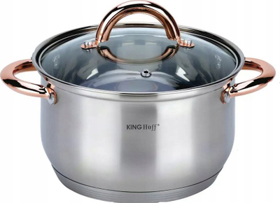 Set tenxheresh KINGHOFF KH-1762, 6 pjesë, çelik inox, me kapak