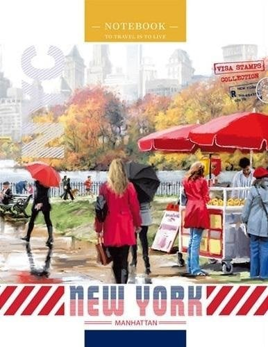 Fletore dekorative Fresh New York Park, 128x165mm, 64 faqe me katrorë, shumëngjyrëshe