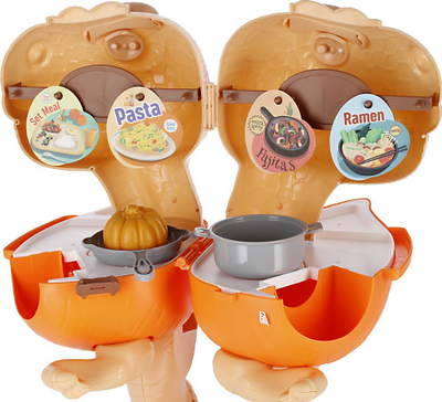 Lodër kuzhine MEGA CREATIVE Dino 2n1 523949, set 42 pjesë, portokalli