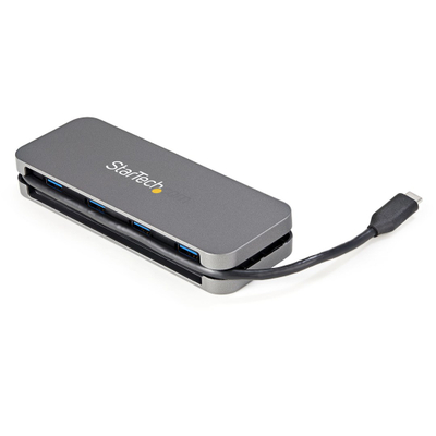 Hub USB C StarTech 4 Porta, USB 3.0, 5 Gbps, gri