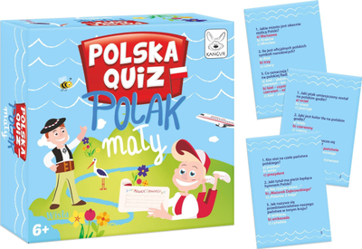 Lojë me letra Kangur Polska Quiz, Little Pole 6+, edukative për fëmijë