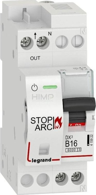 Detektor harku elektrik Legrand DX3 STOP ARC 415922, 1P+N, 16A 6kA