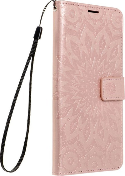 Këllëf libri Forcell Mezzo për Xiaomi Redmi Note 12 4G, me mbajtëse kartash, mbyllje me magnet, rozë gold