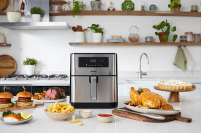 Frituer pa vaj Breville VDF131X, 9L, 1700W, ngjyrë e zezë/inoks