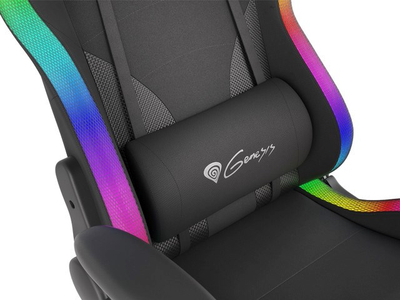 Karrige lojërash NATEC Genesis Trit 600 RGB, 150 kg, e zezë