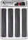 Ndars sirtari Kinvara Plastic Silicone, plastike dhe silikon, transparent dhe gri