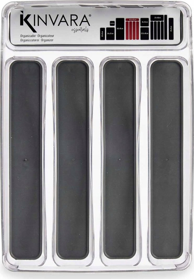 Ndars sirtari Kinvara Plastic Silicone, plastike dhe silikon, transparent dhe gri