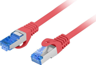 Kabllo rrjeti Lanberg PATCHCORD Cat6a, S/FTP, 0.25m, e kuqe