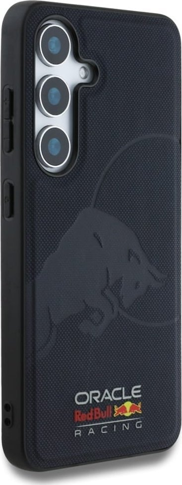 Maskë telefoni Red Bull për Samsung S25, magnetike, material PU me rrjetë, blu navy