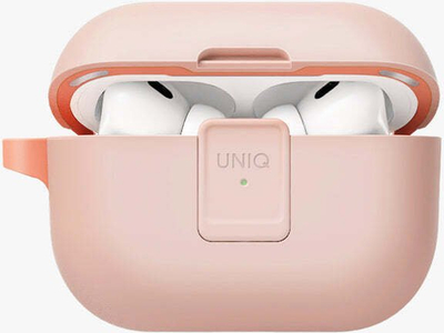 Навлака Uniq Clyde Lock Case за AirPods Pro 2, со заштитен капак, компатибилна 2022 2023, розова