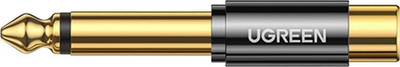 Adapter audio Ugreen AV169, Jack 6.35mm në RCA, i zi