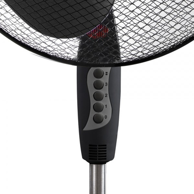 Ventilator në këmbë Esperanza Hurricane EHF001KK, 3 shpejtësi, rregullim lartësie, i zi
