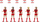 Set figura vajzash Carrera, 5 copë, shumëngjyrëshe