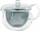 Çajnik Hario Chacha Kyusu Maru, 300ml, qelq transparent