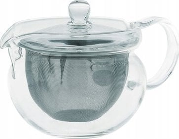 Çajnik Hario Chacha Kyusu Maru, 300ml, qelq transparent