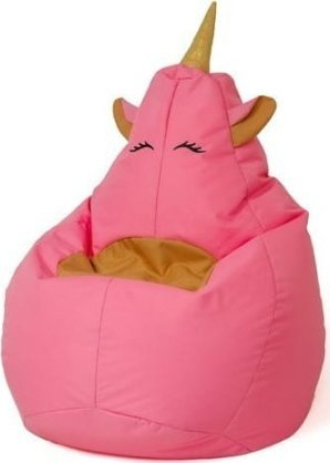 Puf sako Go Gift Pink Unicorn XL, 130 x 90 cm, rozë
