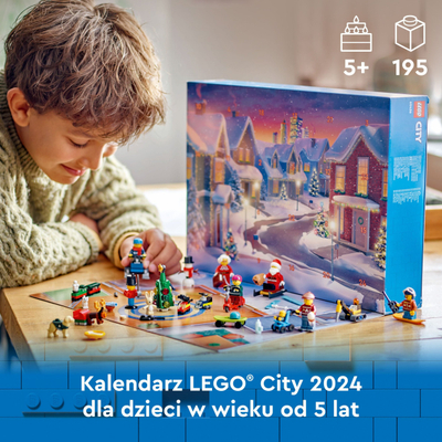 Kalendar advent LEGO City 60436, Christmas Countdown 2024, 24 surpriza