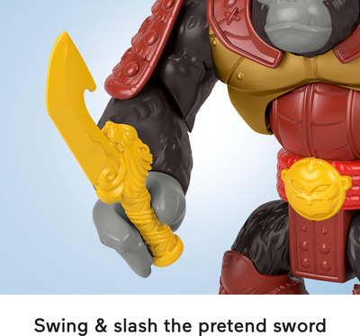 Lodër figurë Fisher-Price Imaginext Silverback Gorilla Smash, 20 cm, me aksesorë, shumëngjyrëshe
