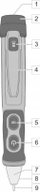 Tregues tensioni AC Sonel VT-3 WMPLVT3, jo-kontakt, IP67, portokalli