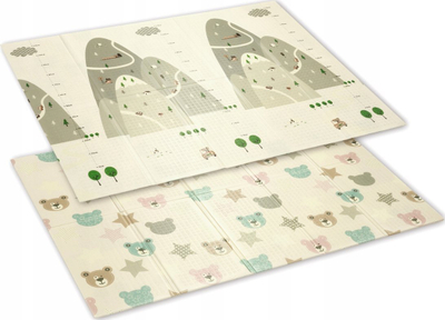 Едукативен тепих Babyono XPE Foam Mat, 150x200 cm, повеќебоен