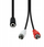 Kabllo audio ProXtend 3.5mm në 2xRCA, stereo, e zezë