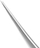 Pincetë për qerpikë Snippex Straight Eyelash Tweezers 710, majë e drejtë, inox, argjendtë
