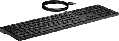 Tastierë HP Wired Desktop, USB, profil i ulët, e zezë