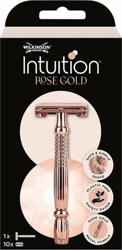 Brisk rroje Wilkinson Intuition Double Edge, metal, ngjyrë rose gold