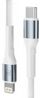 Kabllo 3mk Hyper Cable N-SERIES, USB-C në Lightning, 1 m, i bardhë