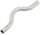Lidhëse tubi Sanitas Transfer Bend 73.3220, D32, gri