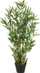 Bimë artificiale dekorative bambu, 97 cm, me vazo, e zezë