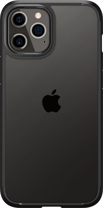 Kornizë mbrojtëse SPIGEN ULTRA HYBRID për iPhone 12/12 Pro, e zezë