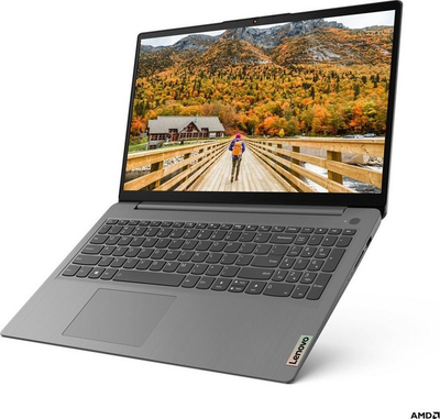 Laptop Lenovo, 15.6", AMD Ryzen 5 5500U, 2.1 GHz, 8 GB RAM, SSD 512 GB, i hirtë