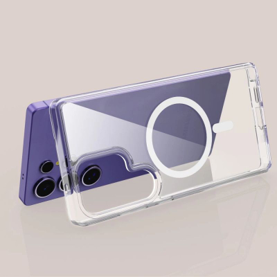 Mbulesë telefoni Tech-Protect FlexAir Hybrid MagSafe për Galaxy S25 Ultra, transparente, kundër goditjeve