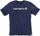 Маица Т-шорт Carhartt Dearborn Relaxed Logo, за мажи, памук, темно сина со бело лого